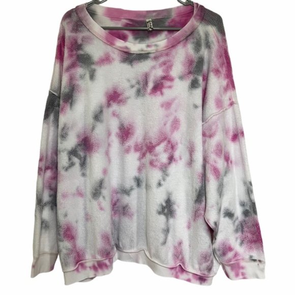 NEW Free People Kelly Washed Tie-Dye Sweatshirt - Picture 2 of 16